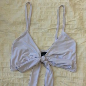 Light purple Pretty Little Thing tie top